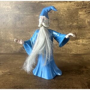 Walt Disney Merlin PVC 4" Action Figure Poseable Arms With Beard Fast Shipping